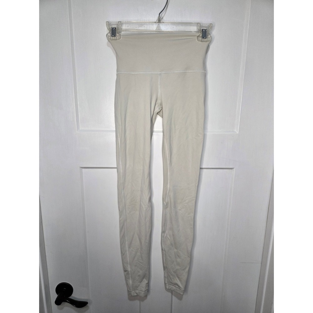 White opal lululemon align leggings Size 2
